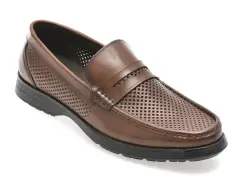 Mocasini OTTER maro, 1252, din piele naturala imagine