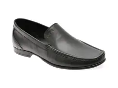 Mocasini OTTER negri, 1749, din piele naturala imagine