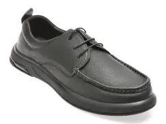 Mocasini OTTER negri, 97791, din piele naturala imagine