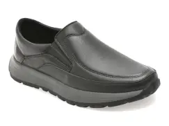 Mocasini OTTER negri, DD7015, din piele naturala imagine