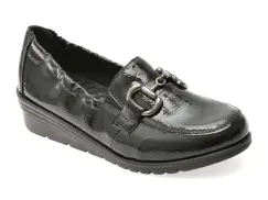 Mocasini RIEKER negri, L5352, din piele naturala lacuita imagine