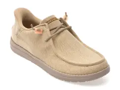 Mocasini SKECHERS gri, MELSON, din material textil imagine