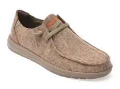 Mocasini SKECHERS maro, MELSON, din material textil imagine