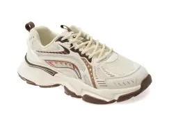 Pantofi BITE THE BULLET albi, 8332, din material textil imagine