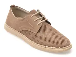 Pantofi BITE THE BULLET bej, 1823, din nabuc imagine