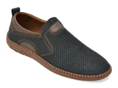 Pantofi BITE THE BULLET bleumarin, Q212, din piele naturala imagine