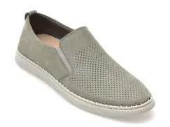 Pantofi BITE THE BULLET gri, 1822, din nabuc imagine