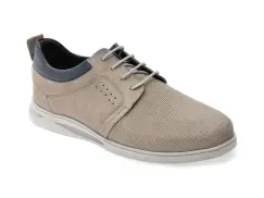 Pantofi BITE THE BULLET gri, 249109, din nabuc imagine