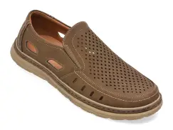 Pantofi BITE THE BULLET kaki, XL1053, din piele naturala imagine