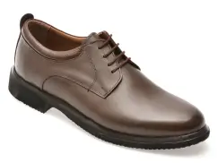 Pantofi BITE THE BULLET maro, RZ004, din piele naturala imagine