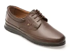 Pantofi BITE THE BULLET maro, RZ007, din piele naturala imagine