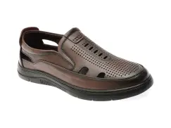 Pantofi BITE THE BULLET maro, T8501, din piele naturala imagine