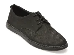 Pantofi BITE THE BULLET negri, 1823, din nabuc imagine