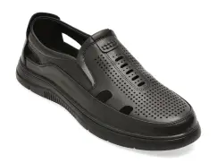 Pantofi BITE THE BULLET negri, 8501, din piele naturala imagine