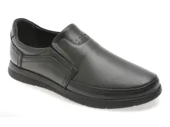 Pantofi BITE THE BULLET negri, BRL902, din piele naturala imagine