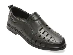 Pantofi BITE THE BULLET negri, SH850, din piele naturala imagine