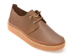 Pantofi CLARKS maro, CLARLOW, din piele naturala imagine
