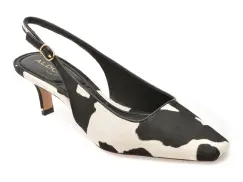 Pantofi eleganti ALDO alb-negru, GABRIELLIE 122, din piele naturala imagine