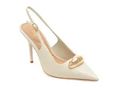 Pantofi eleganti ALDO albi, CAMBERLEY 121, din piele naturala imagine