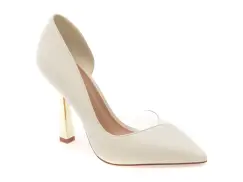 Pantofi eleganti ALDO albi, PAISLEY 100, din piele ecologica imagine