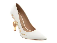 Pantofi eleganti ALDO albi, SNOWWHITEHEEL 100, din piele ecologica imagine