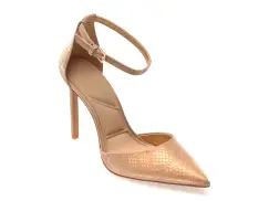 Pantofi eleganti ALDO aurii, DERPERLA 714, din piele ecologica imagine