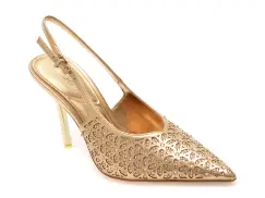 Pantofi eleganti ALDO aurii, LYSANDRE 712, din piele ecologica imagine