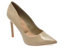 Pantofi eleganti ALDO gri, STESSY 2.0, din piele ecologica lacuita imagine