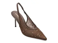 Pantofi eleganti ALDO maro, 14241613, din material textil imagine