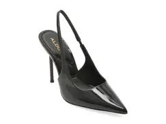 Pantofi eleganti ALDO negri, PUCKERUP 001, din piele ecologica lacuita imagine