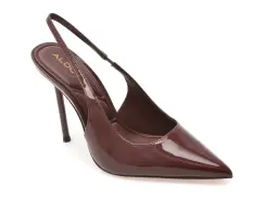 Pantofi eleganti ALDO visinii, PUCKERUP 601, din piele ecologica lacuita imagine