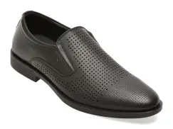 Pantofi eleganti BITE THE BULLET negri, 5671, din piele naturala imagine