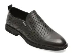 Pantofi eleganti BITE THE BULLET negri, 71011, din piele naturala imagine