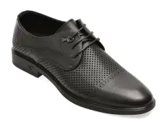 Pantofi eleganti BITE THE BULLET negri, 8503, din piele naturala imagine