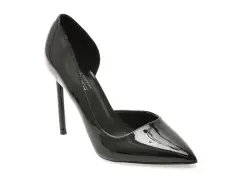 Pantofi eleganti CALL IT SPRING negri, MESMERIZE 009, din piele ecologica lacuita imagine