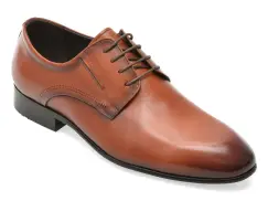 Pantofi eleganti CARIBU maro, 1166, din piele naturala imagine