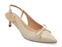 Pantofi eleganti CLARKS bej, ZAREY BOW, din piele naturala imagine