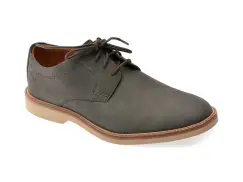 Pantofi eleganti CLARKS gri, ATTICUS LT LACE, din nabuc imagine