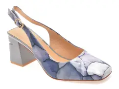 Pantofi eleganti EPICA albastri, 5KL632, din piele naturala lacuita imagine