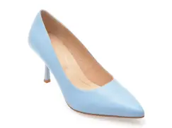 Pantofi eleganti EPICA albastri, E301, din piele naturala imagine
