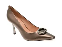 Pantofi eleganti EPICA argintii, 1175878, din piele naturala imagine