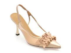 Pantofi eleganti EPICA aurii, 310535, din material textil imagine
