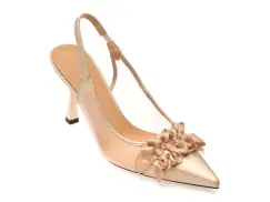 Pantofi eleganti EPICA aurii, 310535, din material textil imagine