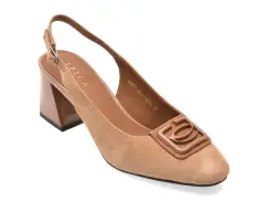 Pantofi eleganti EPICA bej, 5671094, din piele intoarsa imagine