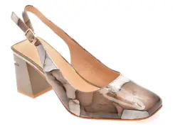 Pantofi eleganti EPICA gri, 5KL632, din piele naturala lacuita imagine