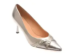 Pantofi eleganti EPICA gri, L5321, din piele naturala imagine