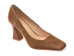 Pantofi eleganti EPICA maro, 5413, din piele intoarsa imagine