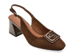 Pantofi eleganti EPICA maro, 5671094, din piele intoarsa imagine