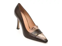 Pantofi eleganti EPICA maro, 6673540, din piele naturala imagine