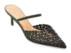 Pantofi eleganti EPICA negri, 101605, din material textil imagine